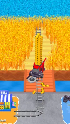 Happy Harvester Mowing Games android App screenshot 3